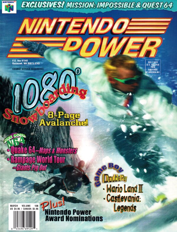 Nintendo Power Issue 106 (March 1998) cover